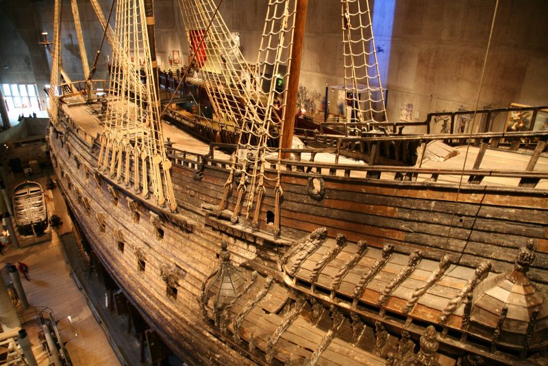 Музей корабля Васа (vasa), Стокгольм, остров Юргорден (Швеция)