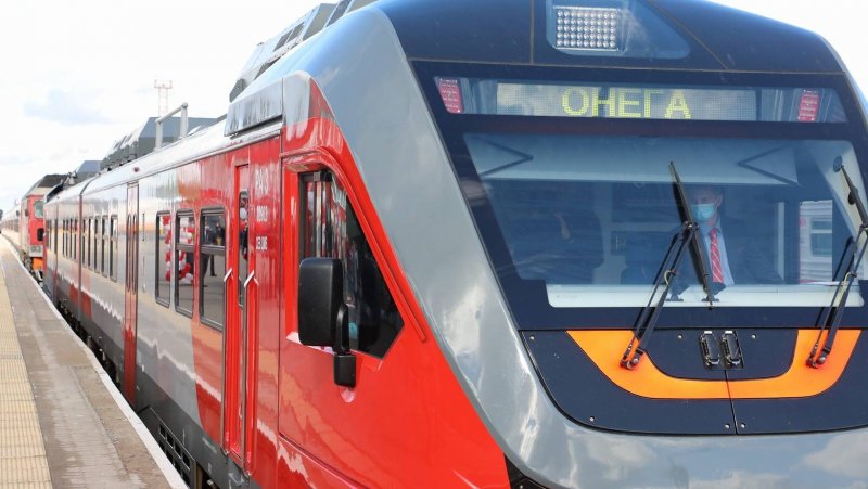 Рельсовый автобус в Архангельске