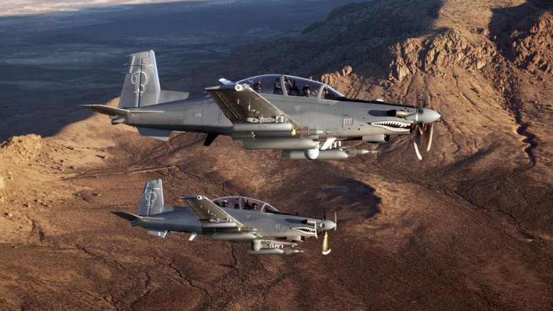 Штурмовики at-6b Texan II.
