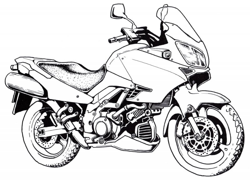 Раскраска мотоциклов Harley Davidson