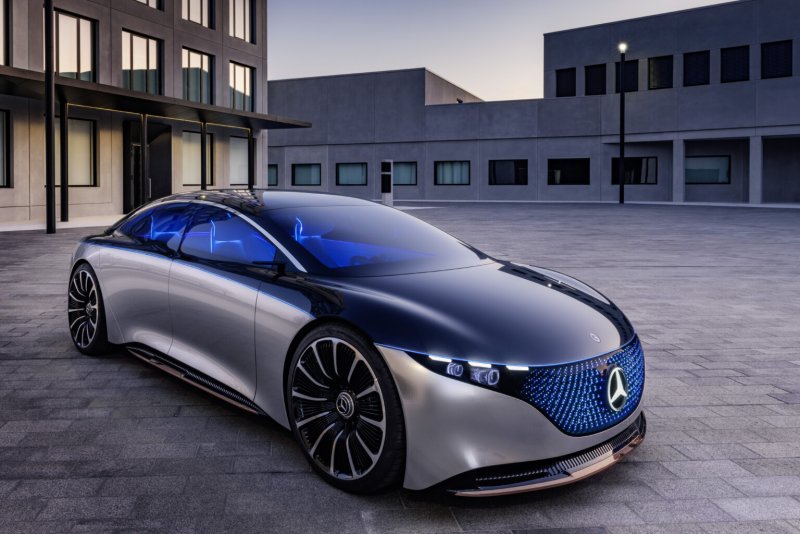 Мерседес Vision EQS 2021