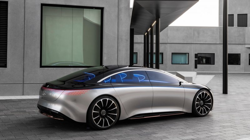 Мерседес Vision EQS 2021