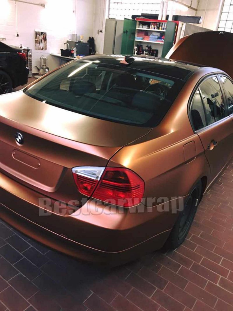 Wrap BMW x5 матовый металлик коричневый