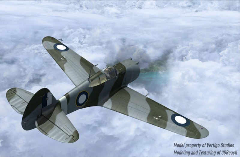 Самолёт Curtiss p-36 Hawk
