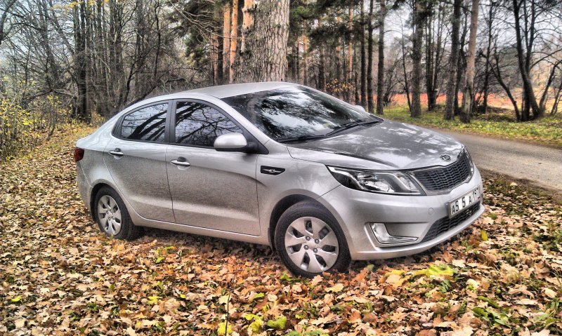 Киа Рио 2014 серая