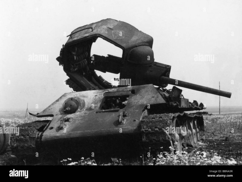 Т-34 С детонация топливных баков