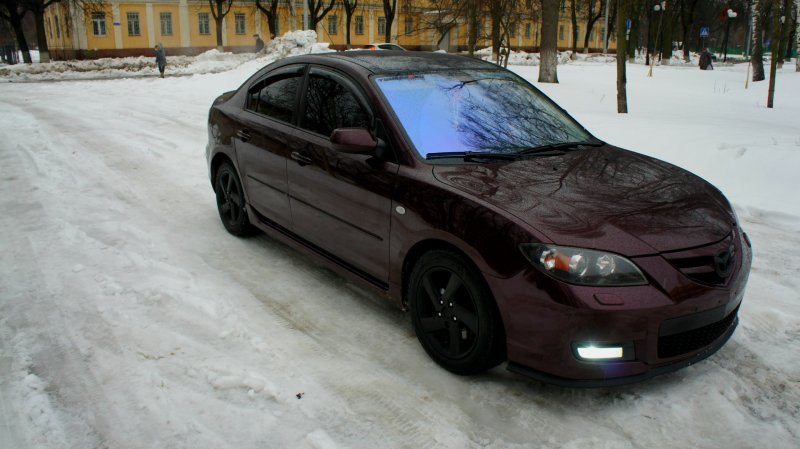 Мазда 3 2007 Вишневая