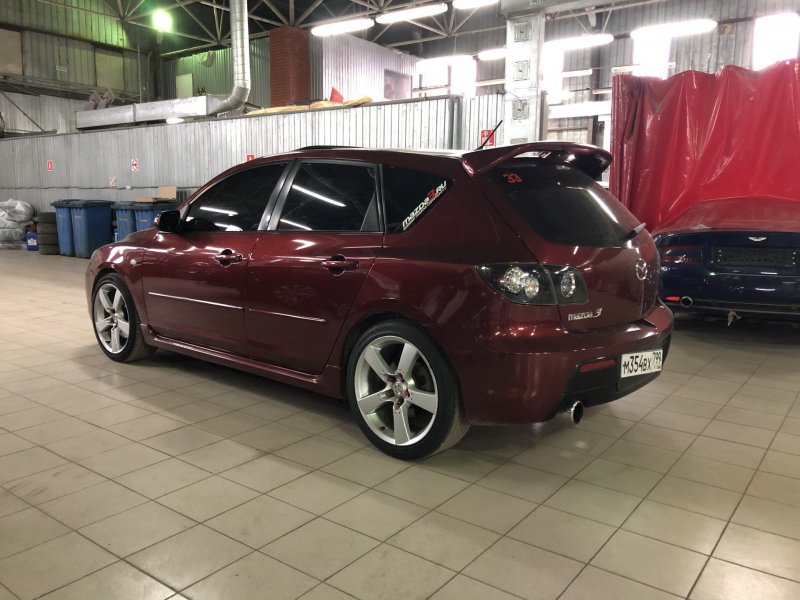 Мазда 3 2008 Вишневая