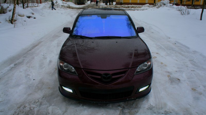 Mazda 3 2007 Рестайлинг темно-Вишневая