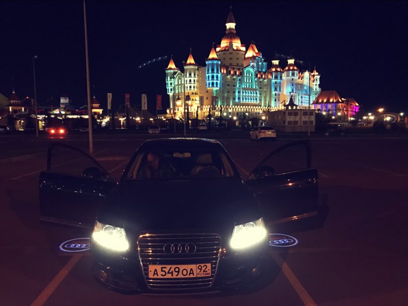 Ауди ночью фото