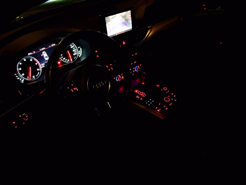 Audi a6 c5 салон ночью