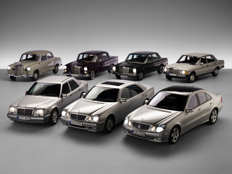 Эволюция Mercedes Benz е class