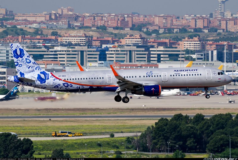 Airbus 321 схема салона Уральские