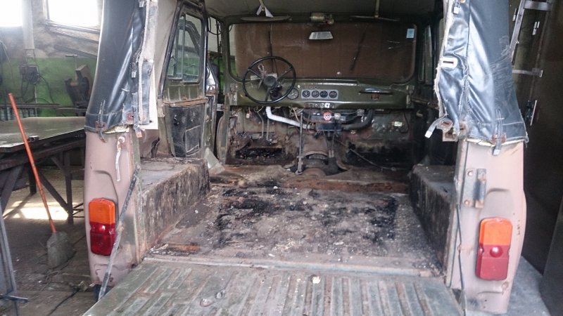 УАЗ 469 разборка пола