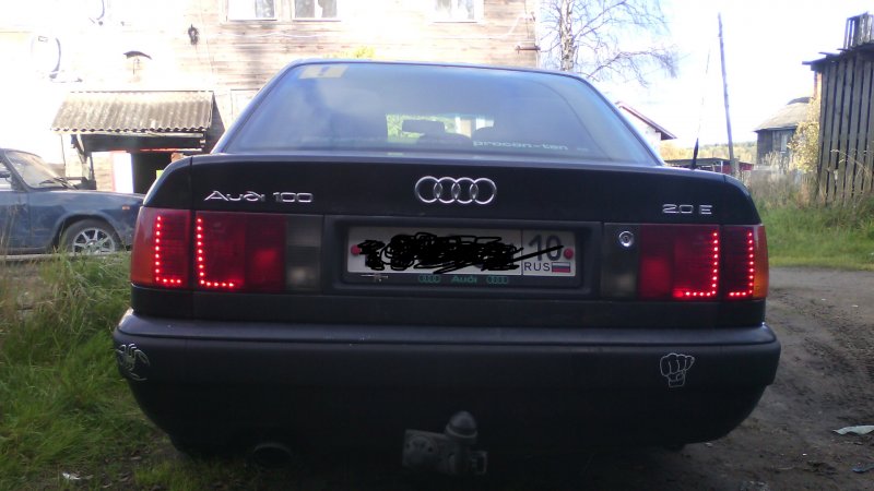 Audi 100 c4 диодная оптика