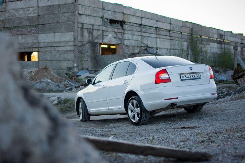 Skoda Octavia a5 сзади