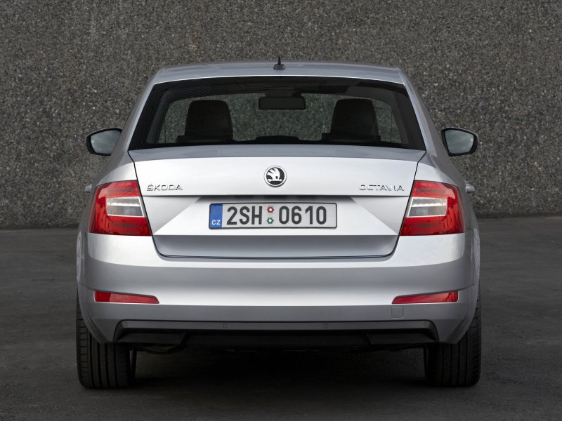 Skoda Octavia a7 сзади
