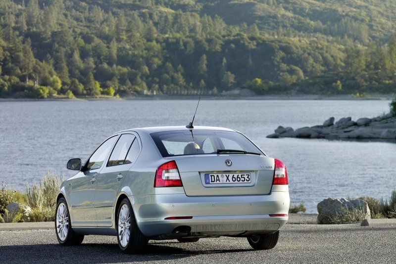 Skoda Octavia a5 сзади