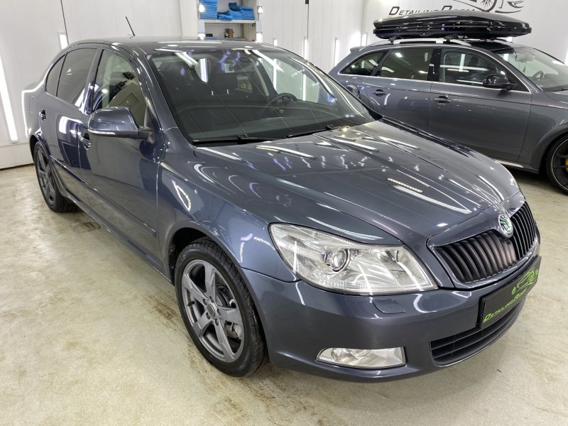 Skoda Octavia мокрый асфальт 2010