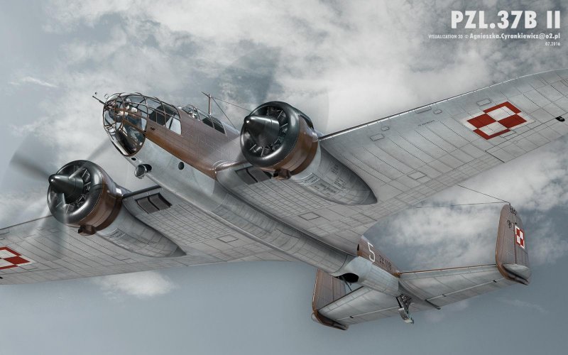 Бомбардировщик PZL P-37 los