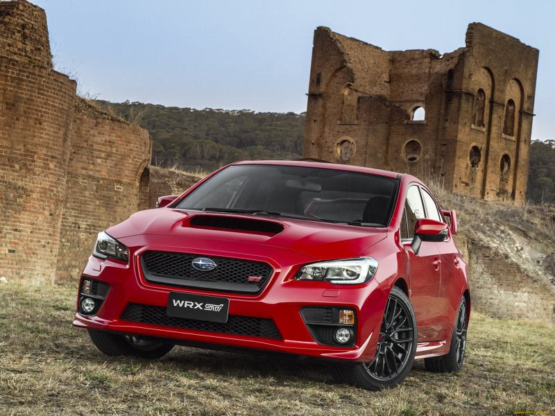 Субару Импреза WRX красная