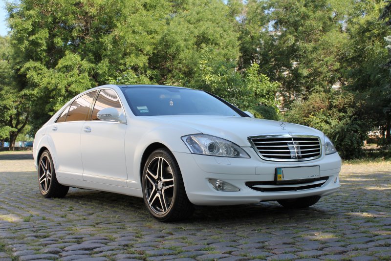 Мерседес w221 белый