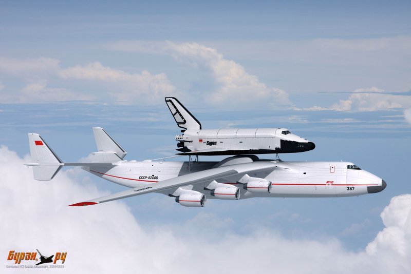 Самолёт АН 225 Мрия и Буран