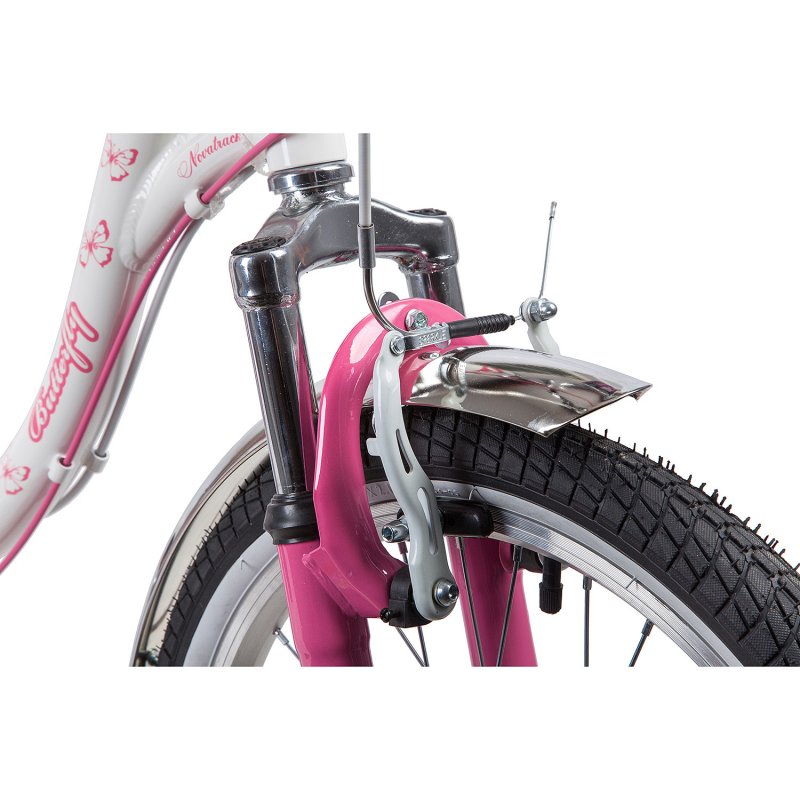 Велосипед Novatrack 20" Butterfly белый/фиолетовый