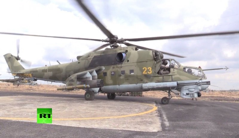 Вертолёт ми 24 /35 в Сирии