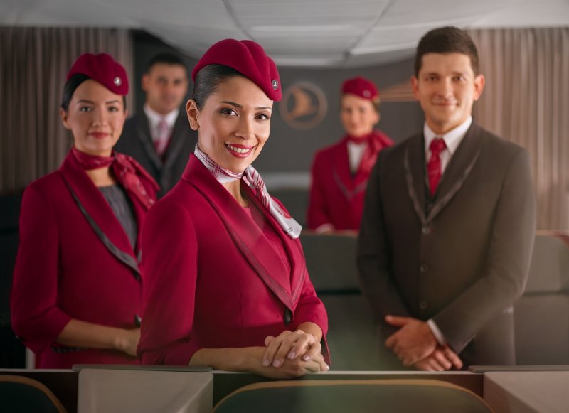 Униформа бортпроводников Turkish Airlines