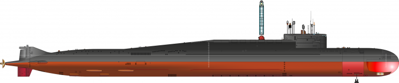 Подводная лодка проекта 667бдрм «Дельфин» звезда, 1/350