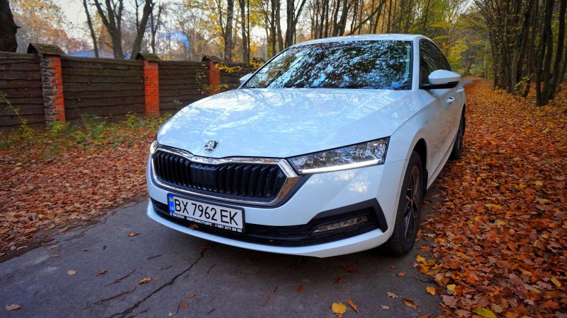 Skoda Octavia a8 зеленая