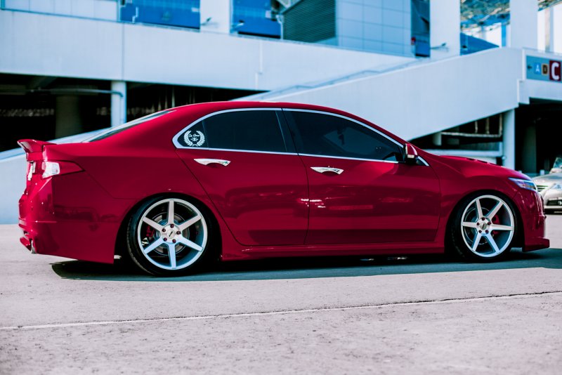 Honda Accord 2008 Red Tuning