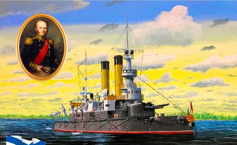 Броненосец "Цесаревич" 1904 модель