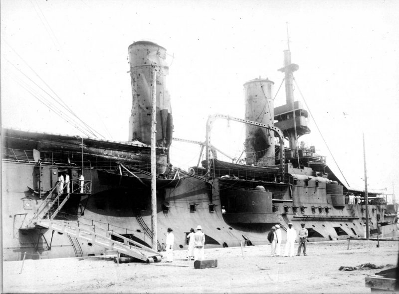 Броненосец Цесаревич 1904 год