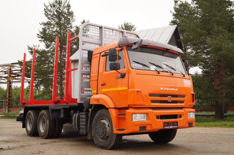 КАМАЗ 65115 сортиментовоз с лесом