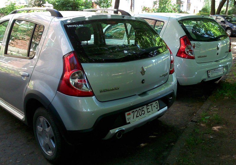 Renault Sandero серебристый