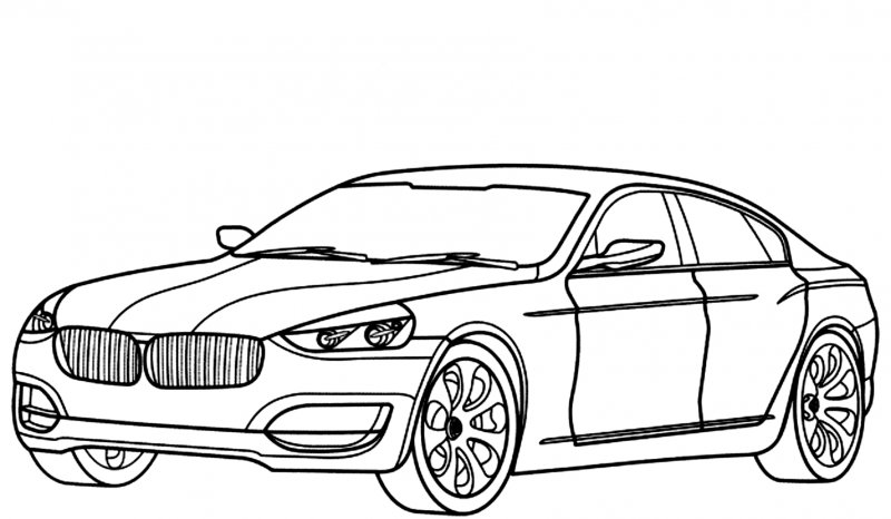 Раскраска BMW i8