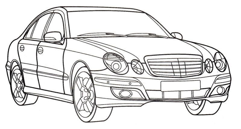 Мерседес раскраска e63s