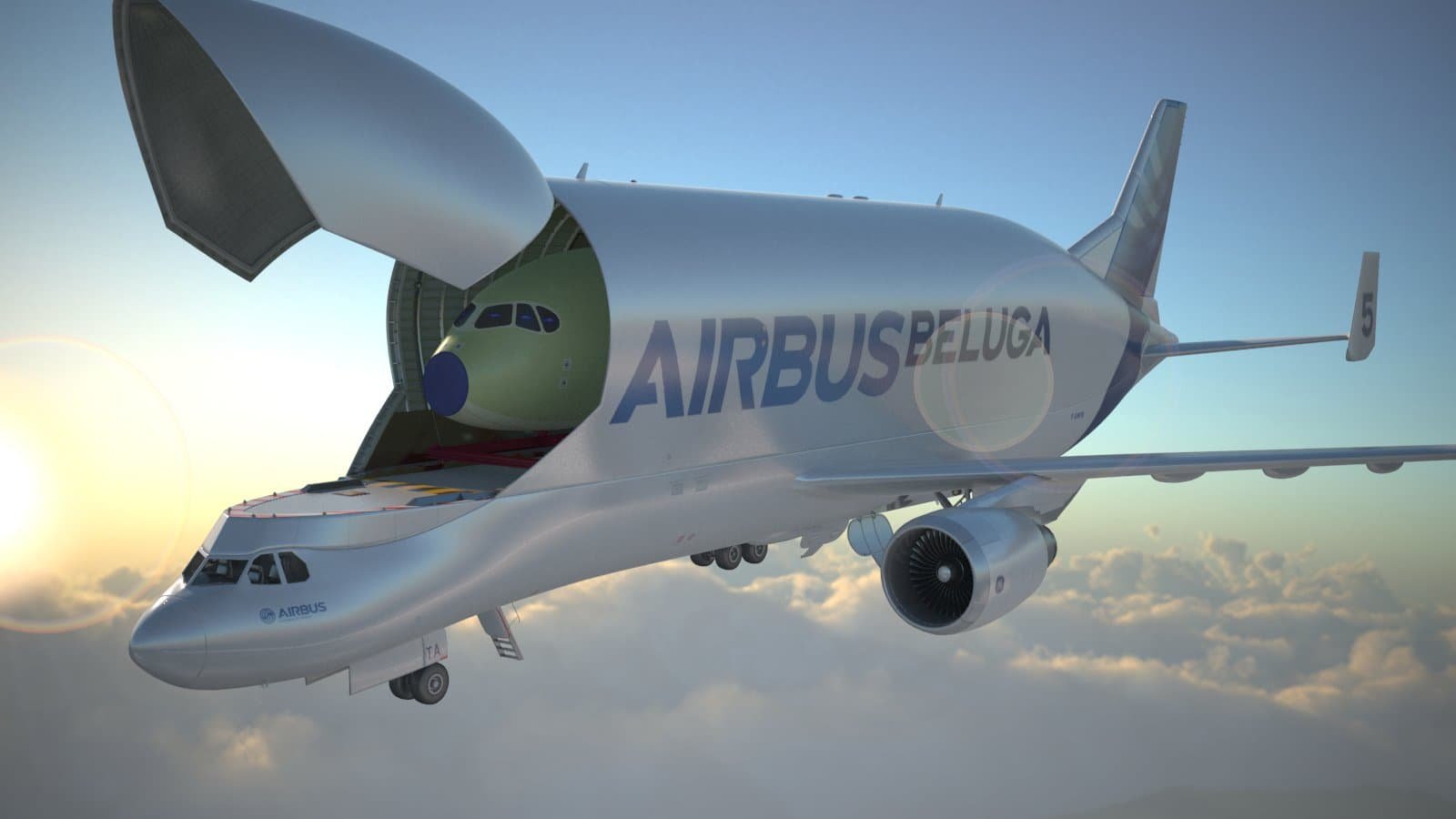 Beluga самолет Airbus