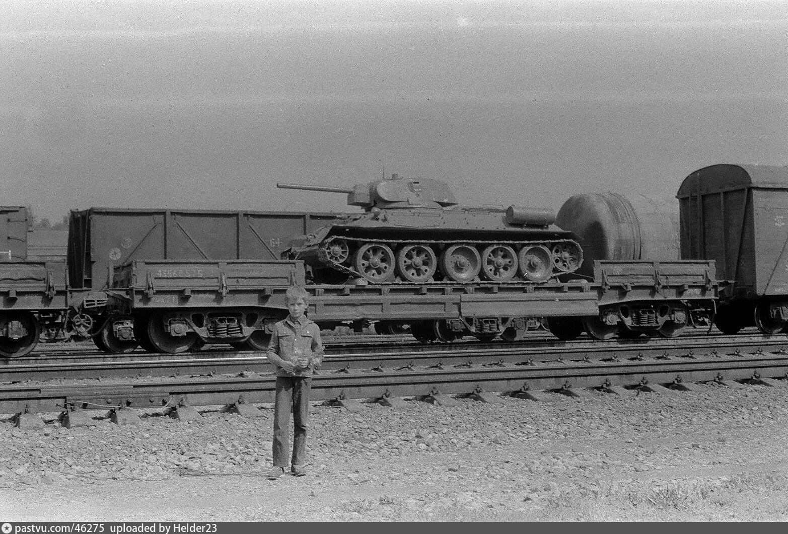 Т-34 на ЖД платформе СССР