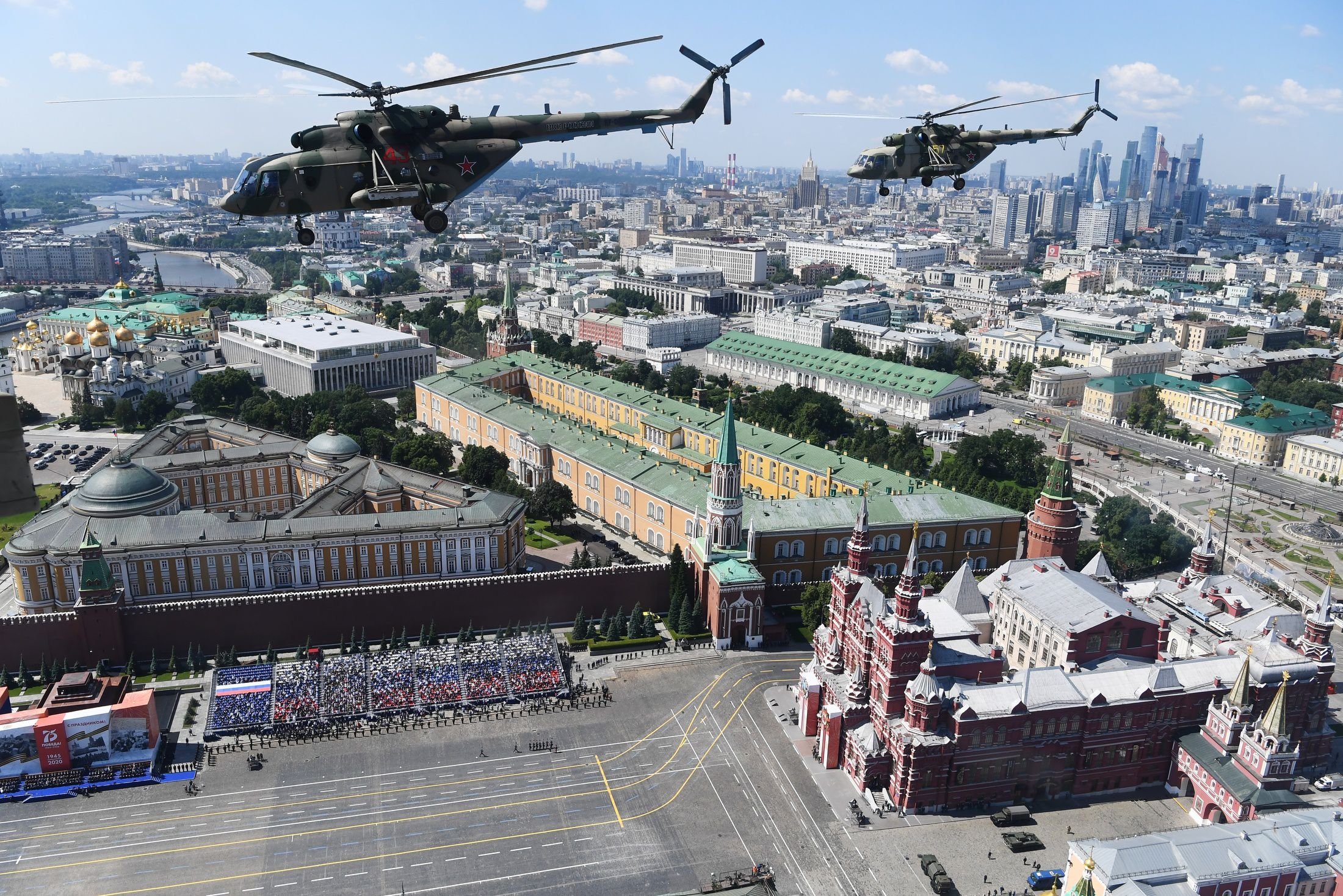 Москва с вертолета
