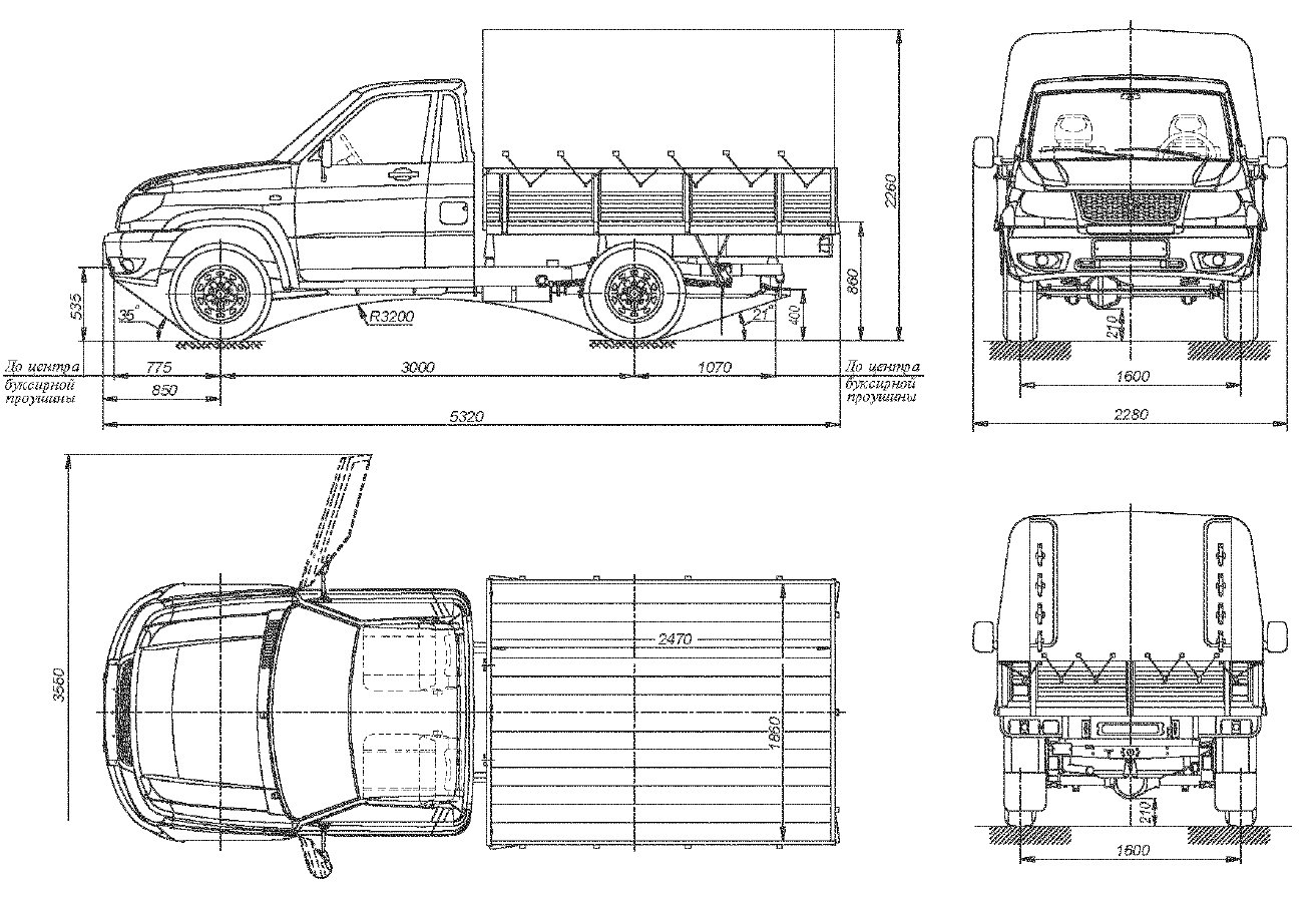 УАЗ Патриот карго габариты