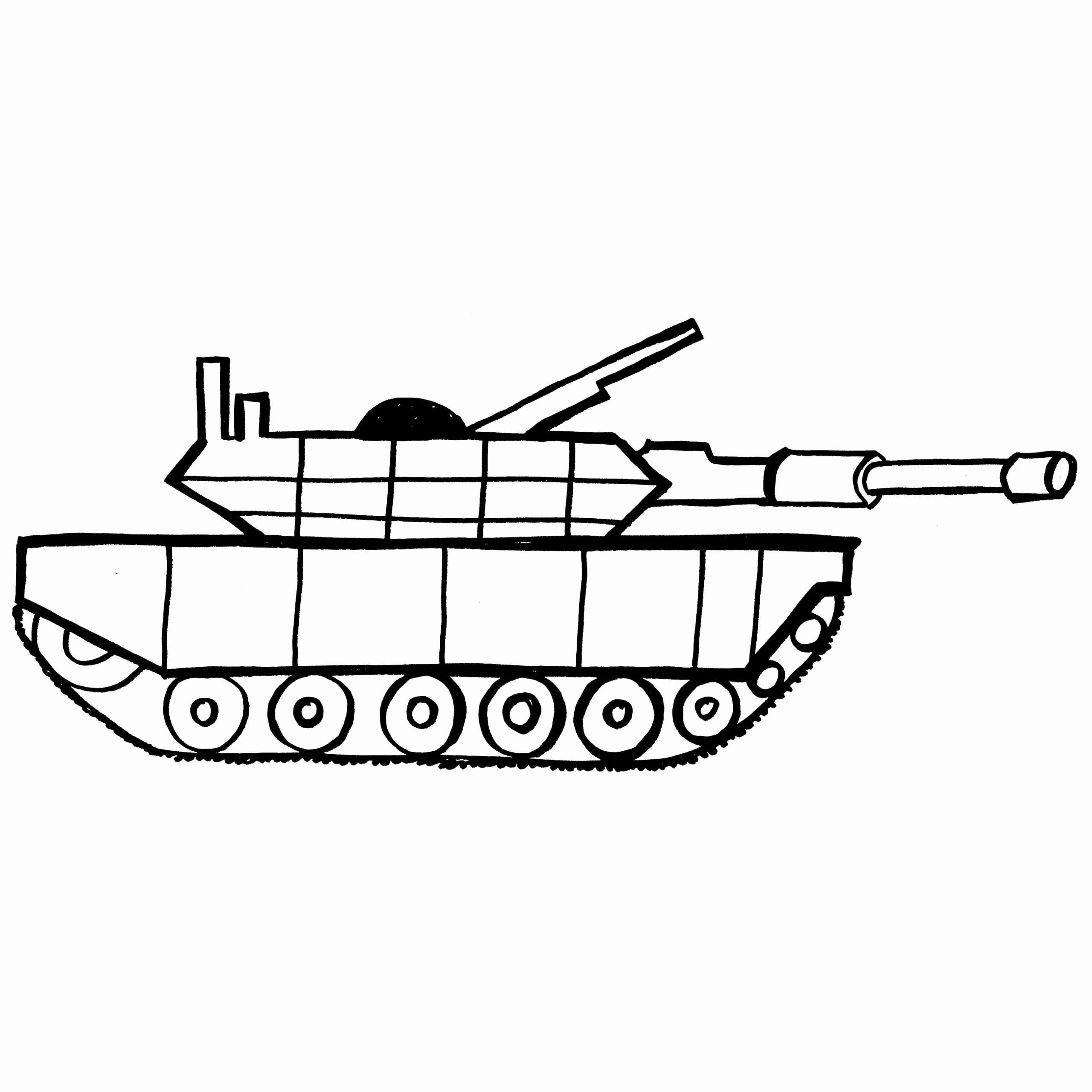 Трафарет танка для рисования