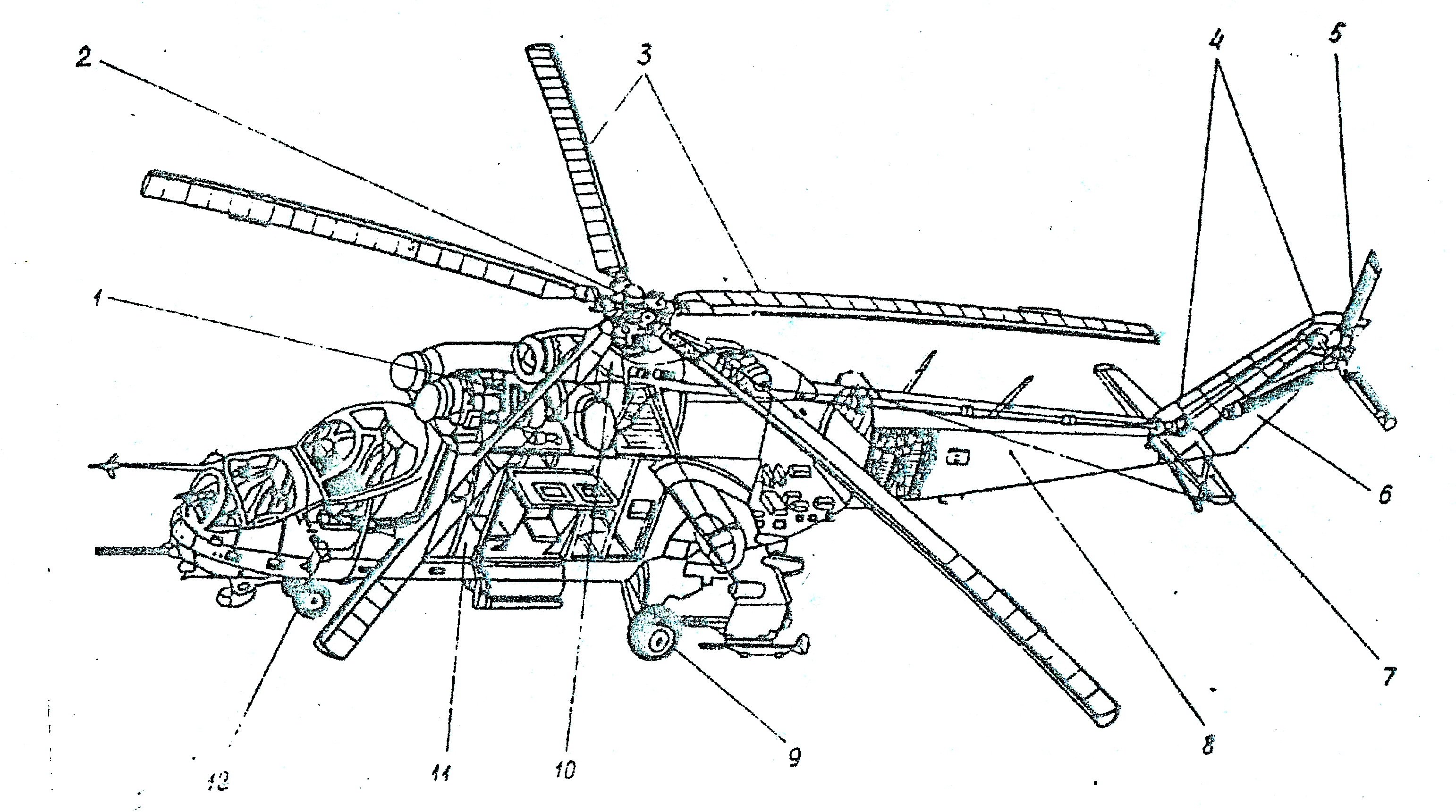 Устройство вертолета ми 8 в разрезе фото