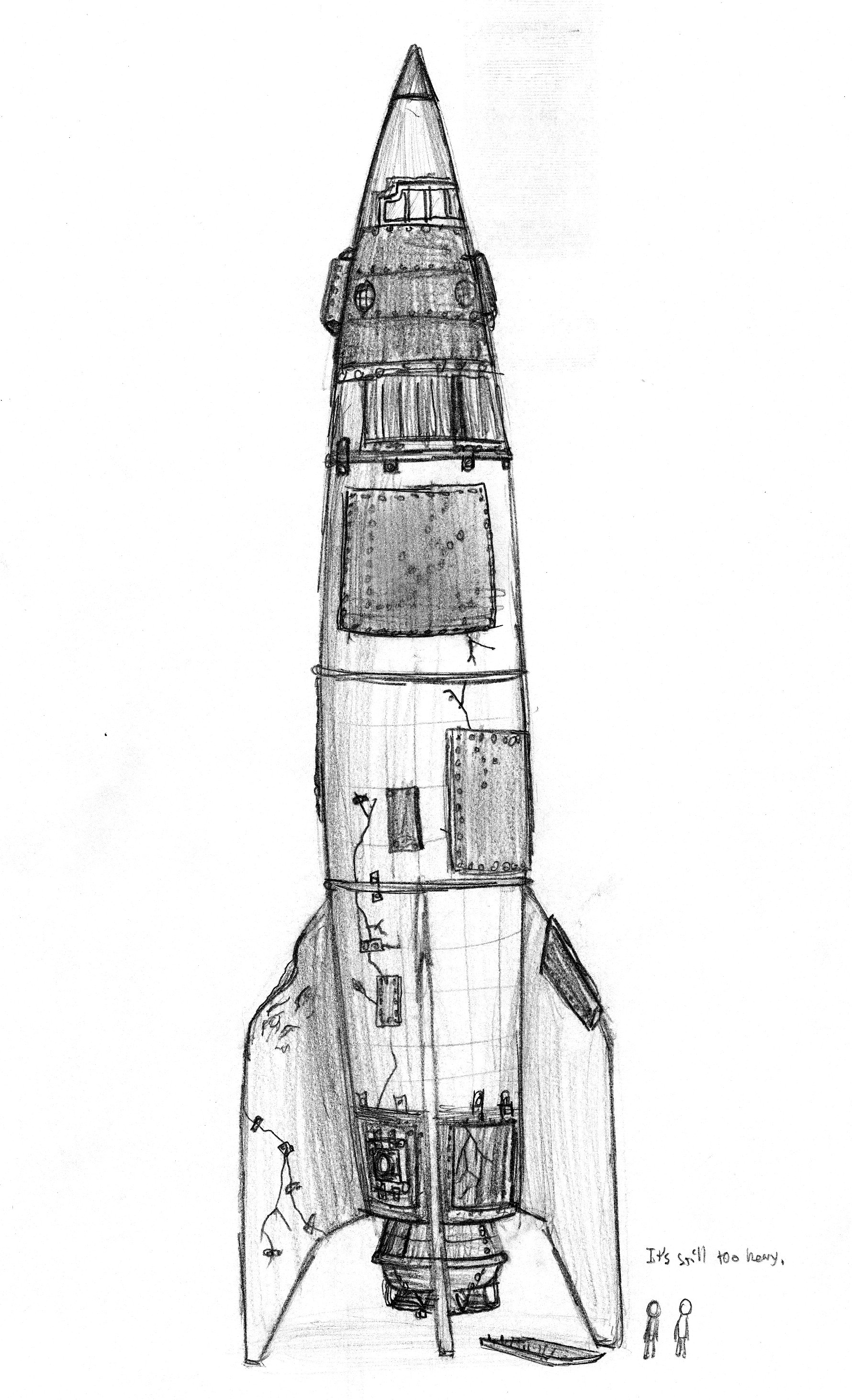 Эскиз ракета космос
