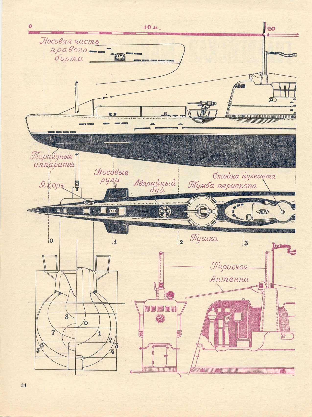 Подводные лодки чертежи