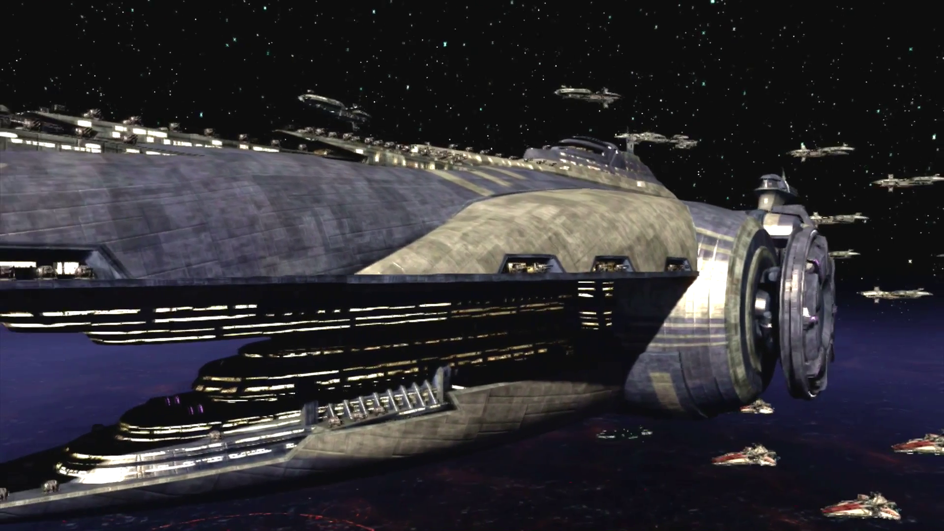 Станция кораблей как называется. Star Wars флот КНС. Корабли КНС Звездные войны. Звёздные войны крейсер сепаратистов. Сепаратистский флот Звездные войны.