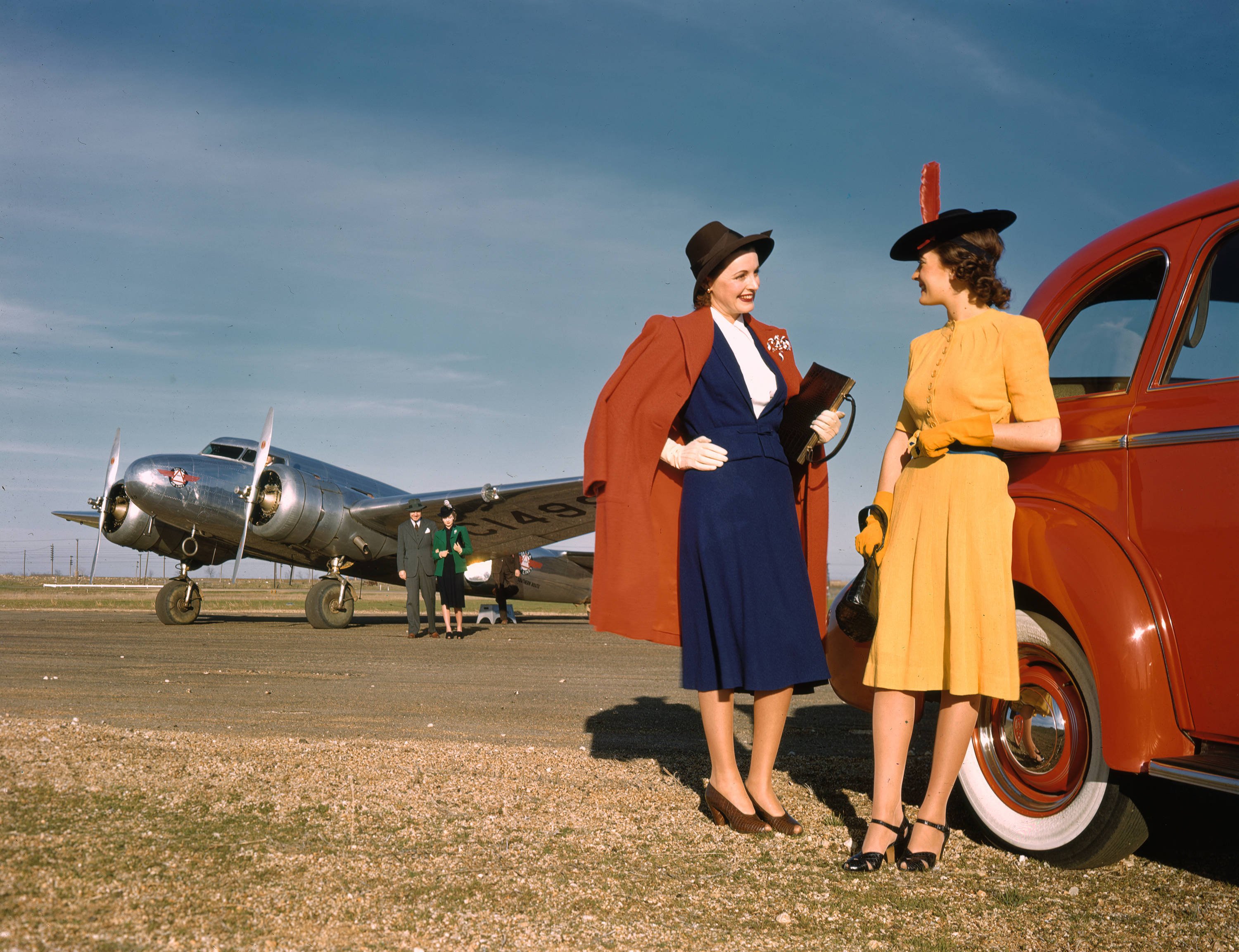 Самолет пожилые люди. 40е Америка. США 1940-Е. Kodachrome пленка 1935. Америка 1940е.