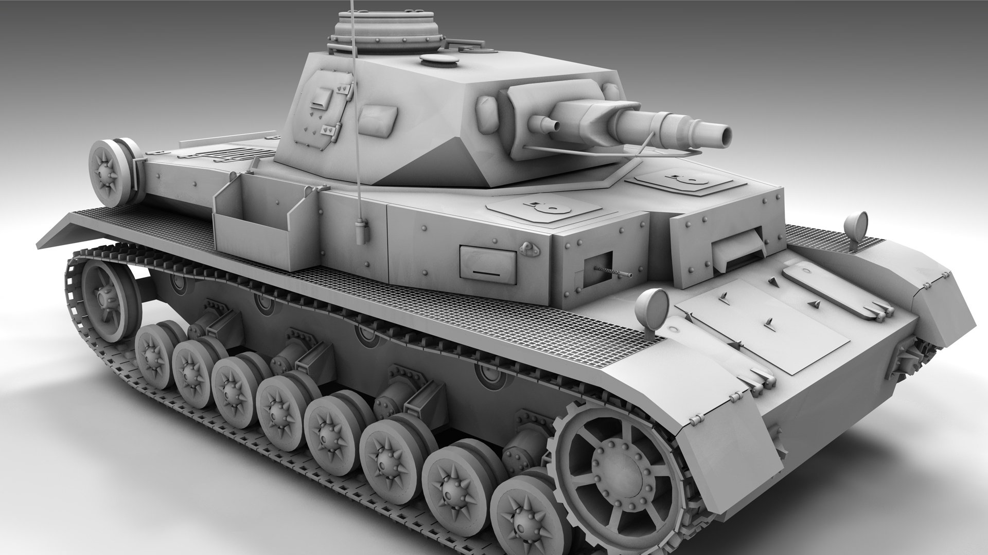 Модель танк панцер 4ф